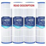 4-Pack Pool Filter Cartridges, 425 sq.ft