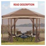 COOSHADE 12X12 Pop up Tent with Mesh Walls