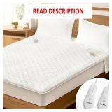 Heated Mattress Pad Queen - Dual Control