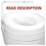 HealthSmart Raised Toilet Seat Riser, 15x15x5