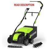 16-Inch 2-in-1 Dethatcher & Scarifier