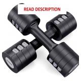 EAST MOUNT Adjustable Dumbbells Set 6 in 1