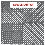 Ribtrax PRO Floor Tiles, 15.75', Slate Grey