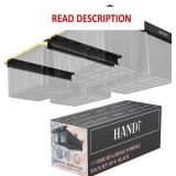 HANDT Garage Storage Rack, 4 Sets, Black
