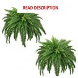 45' Fake Ferns, Artificial Bush Plants, 2 Pack