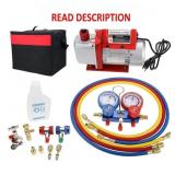 Hvac Kit: 1/3HP 4.5CFM Pump, Gauge Set