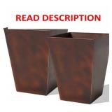 14' Dia x 18' H Large Metal Planter Set.