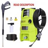 Electric Pressure Washer, 1800PSI 1.6GPM
