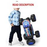 DEERC 1:8 RC Car with Sound & 2 Batteries