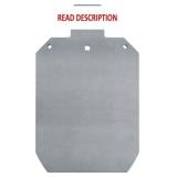 AR500 Steel Target 3/8 Inch, Silhouette/Gong