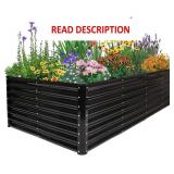 JERIA 8 4 2ft Galvanized Raised Garden Bed