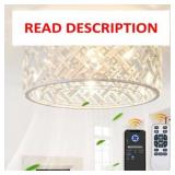 18 Inch Caged Ceiling Fans with Lights