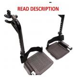 Economy Swing Away Footrests, 1 Pr, Black