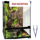 Reptile Glass Terrarium Tank 10 * 10 * 14in