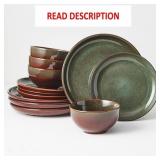 Stoneware Dinnerware Service for 4, 12 pcs