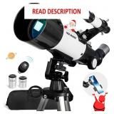 Telescope for Adults - 70mm Aperture, 400mm