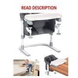 Portable High Chair, Adjustable Foldable Tray
