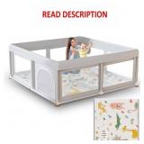 Baby Playpen with Mat, 50x50 inch Playard