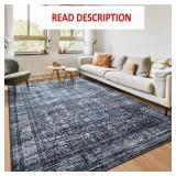 8x10 Washable Vintage Floral Area Rugs