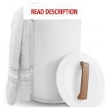 Wood Handle Towel Warmer, Auto Shut Off
