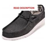 suroad Men's Slip on Casual Canvas Loafers