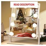 Vanity Mirror, 10X Magnification, 360 Rotation