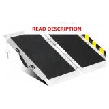 2FT Portable Wheelchair Ramp, Non-Slip Aluminum