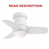 Spacesaver 26-in LED Ceiling Fan with Light