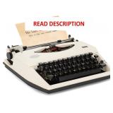 Manual Typewriter, White, Vintage Collectible