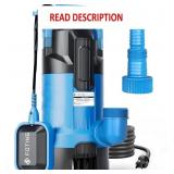 FOTING 2025 Upgraded 1.5HP Sump Pump, 6300GPH