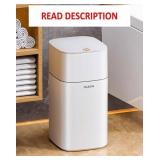 Trash Can w/ Lid, 1.9 Gal Plastic Wastebasket