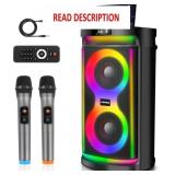 Karaoke Machine w/ Dual 6.5-Inch Subwoofers