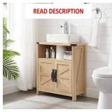 Bathroom Cabinet, Adjustable Shelf, Barn Doors