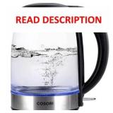 Cosori Kettle, Stainless Steel, 1.7L, Black