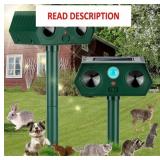 2Pack 2025 Ultrasonic Animal Repellent Outdoor