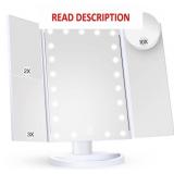 Vanity Mirror w/ Lights, 9.4'L x 13.4'W, White