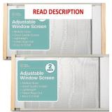 2-Pack Adjustable Window Screen 21-37' x 24'