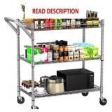 Heavy Duty Rolling Cart, 18' x 30' x 36.6'