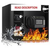 1.6 Cub Fire Proof Safe, Digital Lock, Anti-Theft