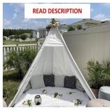 7' Large Teepee Tent for Adults with Carry Bag