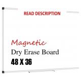 XBoard Magnetic Whiteboard 48 x 36, White