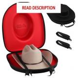Crush-Proof Travel Hat Box with Adjustable Strap