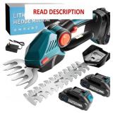 Cordless Hedge Trimmer, 2-in-1 Electric Shear.