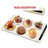 Warming Mat for Food, Electric Tray (Beige)