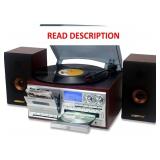 Record Player, 15W Speakers, Bluetooth, CD