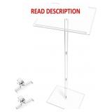 Trmullory Acrylic Podium Stand 17.7' L x 13.7' W
