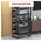 5-Tier AV Media Stand, Audio Stand with wheel, Co