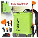 Battery Powered Backpack Sprayer 4 Gallon, VAXMAY