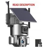 4K Security Camera, Solar, 360 PTZ, 20X Zoom