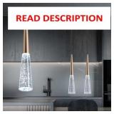 Crystal Pendant Lights, Modern, 2-Light, Dimmable